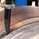 automatic welding using flux