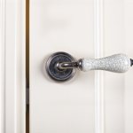 White door handles