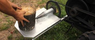 DIY wood splitter