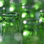 Photo of green glass bottles