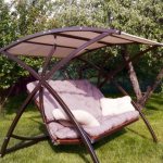 DIY metal swing: children&#39;s and adults, detailed drawings with photos
