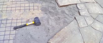 How to properly lay plastushka stone in the yard with your own hands