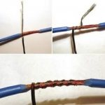 How to connect wires of different sections to each other?