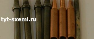 Copper soldering iron tips