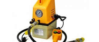 Portable oil station with electric drive for repair work