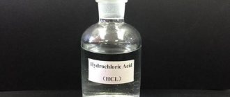 hydrochloric acid solution