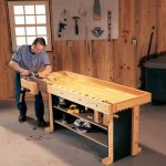 A homemade workbench should be strong and comfortable