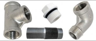 Plumbing products with inch pipe threads