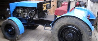 We assemble a homemade mini-tractor at home for cultivating the garden