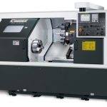 Modern CNC lathe with 12 position turret