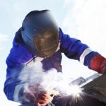 Welding with UONI-13/55 electrodes