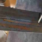 Welding seams in the lower position