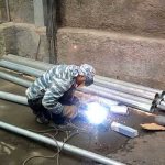 It is better to weld galvanization outdoors: evaporating zinc is very harmful